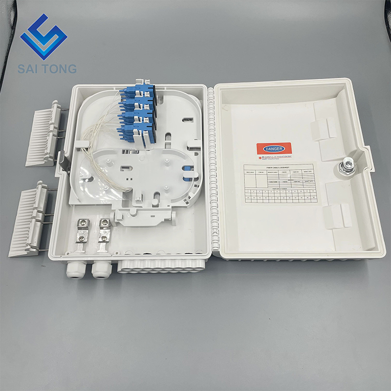 ODB NAP 16 core scatola terminale in fibra ottica 16 porte scatola di distribuzione in fibra ottica ftth scatola FTTH montata a parete esterna con adattatore