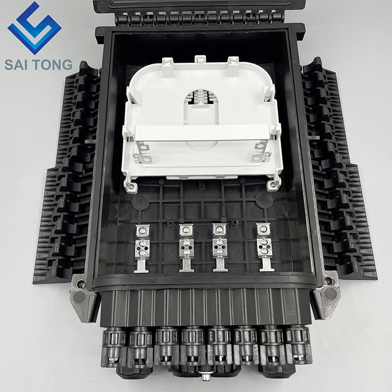 Chiusura di giunzione in fibra ottica da esterno a 96 core per cavo di derivazione e splitter PLC, prezzo moderato con splitter PLC LGX 1:16