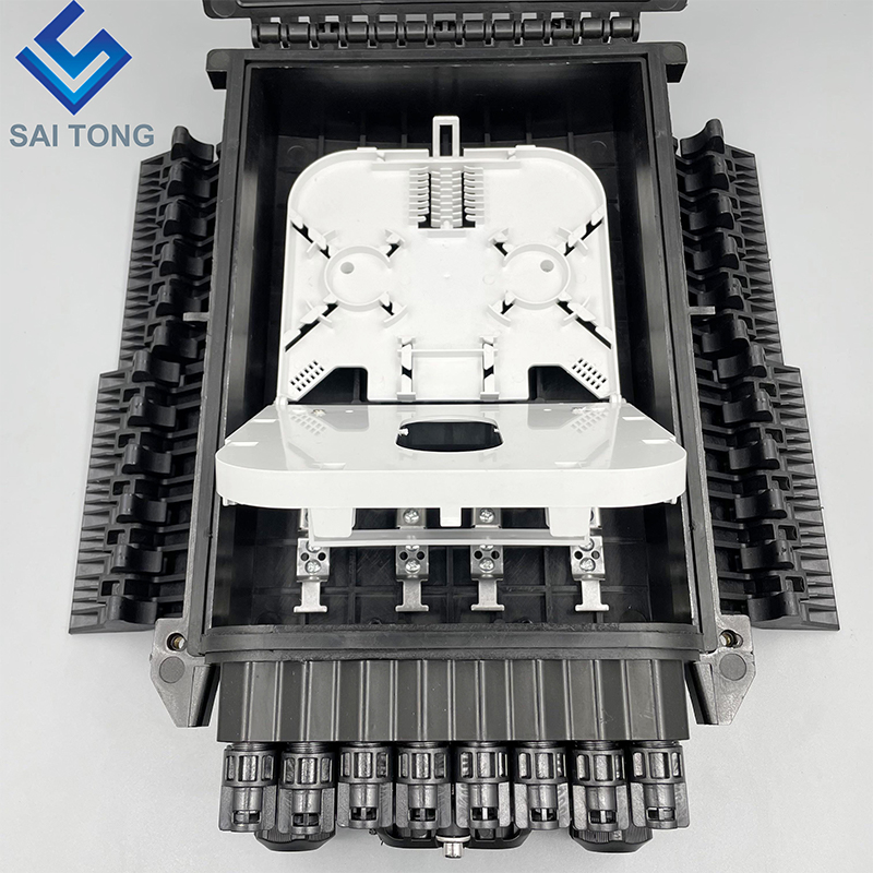 Chiusura di giunzione in fibra ottica da esterno a 96 core per cavo di derivazione e splitter PLC, prezzo moderato con splitter PLC LGX 1:16