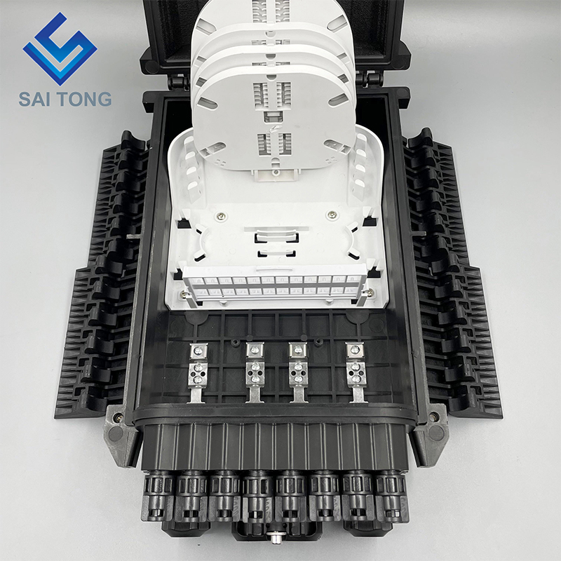 Chiusura del terminale di accesso alla fibra esterna 96 core Montaggio a parete e installazione su palo Custodia di giunzione in fibra ottica a 16 porte