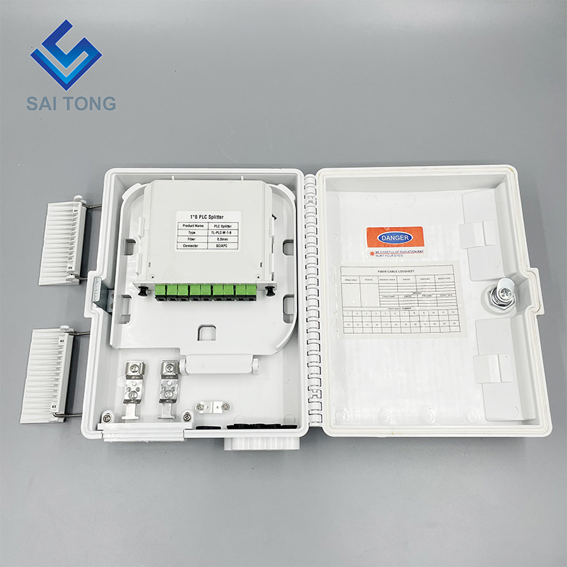 Fabbrica ODB 8 core scatola di terminazione in fibra ottica ftth 8 porte ftth splitter scatola di distribuzione in fibra ottica in acciaio di alta qualità