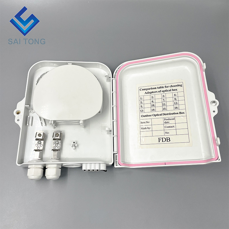 China Factory 48 core ftth box plc splitter 4 vassoio scatola di distribuzione ottica 2 in 8 porte NAP per apparecchiature in fibra ottica