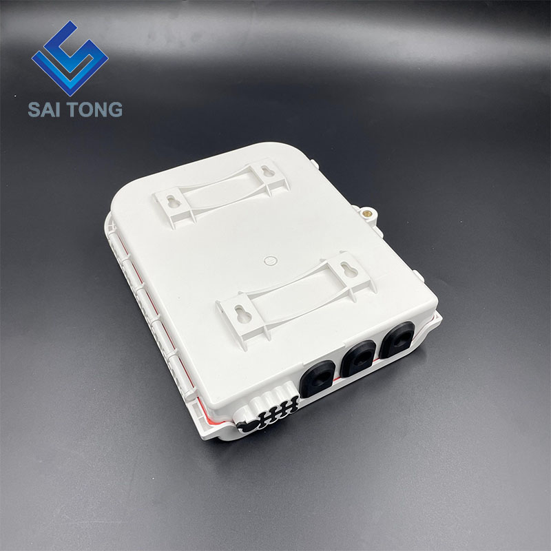 Rifornimento di fabbrica 8 core ftth box plc splitter 1 8 scatola di distribuzione ottica 8 porte NAP per apparecchiature in fibra ottica