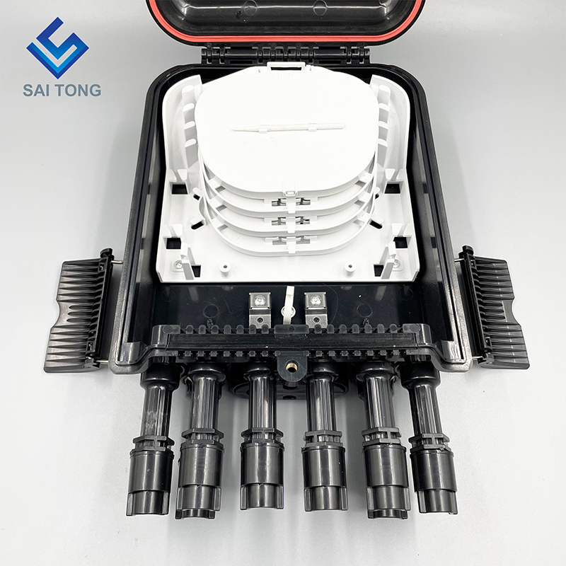 Sud America FTTH 2/8 Porta Fibra Optica Cajas Terminale Fibra Impermeabile IP68 Scatola di Distribuzione Nuovo giunto con flangia huawei