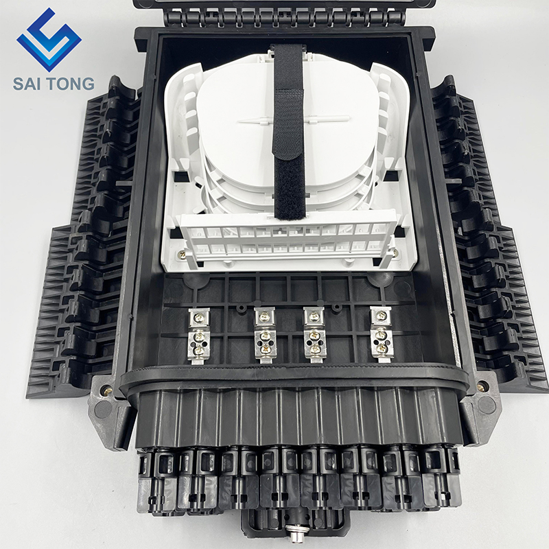 Scatola di distribuzione aerea/sotterranea 2/6 porte ip68 24 pz adattatore fibra ottica NAP scatola chiusura giunto ottico passo d'uomo fot FTTH