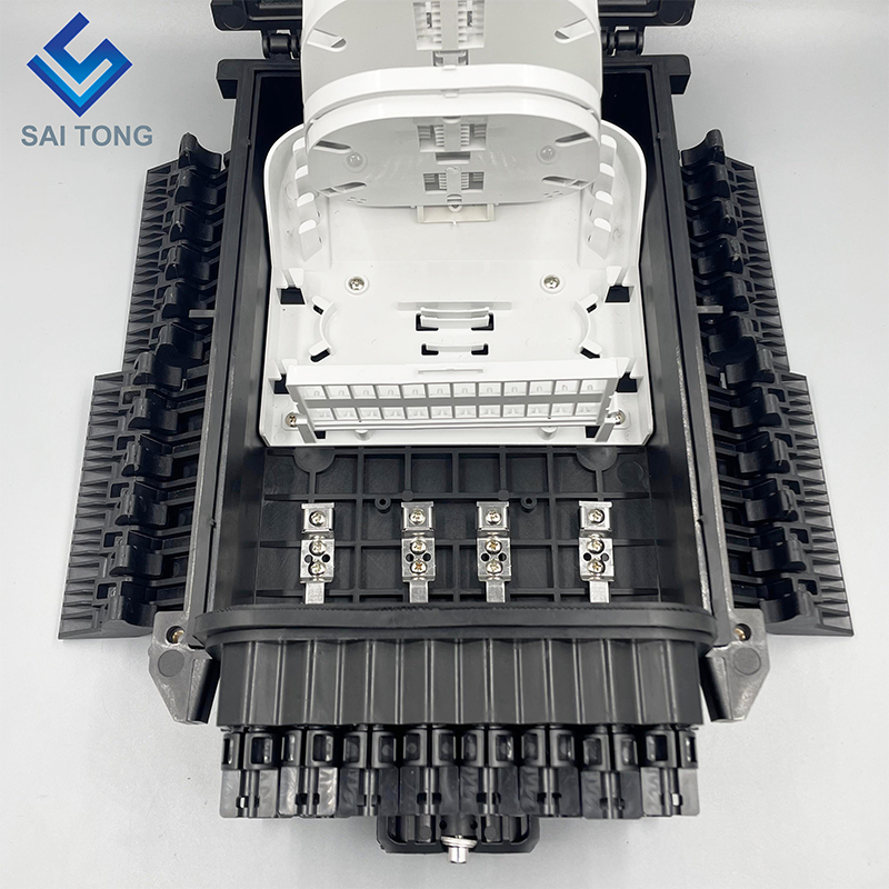 Scatola di distribuzione aerea/sotterranea 2/6 porte ip68 24 pz adattatore fibra ottica NAP scatola chiusura giunto ottico passo d'uomo fot FTTH