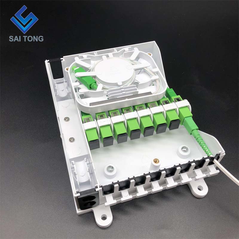 Cixi Saitong FTTH 8 Core scatola morsettiera in fibra ottica per interni ed esterni 8 porte Mini montaggio a parete Nuovo prodotto con stile ucraino