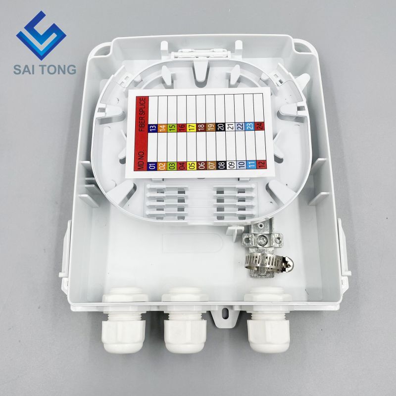 Scatola terminale in fibra ottica Cixi Saitong FTTH 8 Core per interni 8 porte in fibra Scatola a parete 1 ingresso / 3 uscite FDB Nuovo prodotto