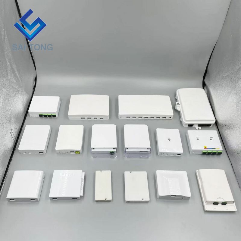 2 porte core a parete Socket Panel Box 2 porte Mini FTTH pannello frontale in fibra ottica scatola terminale per adattatore Earless