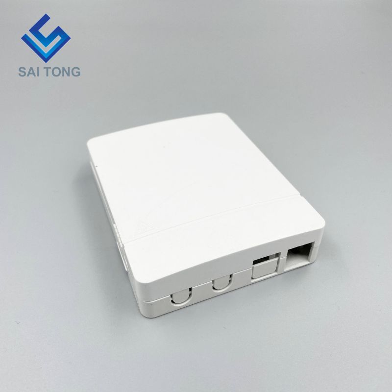 2 porte core a parete Socket Panel Box 2 porte Mini FTTH pannello frontale in fibra ottica scatola terminale per adattatore Earless