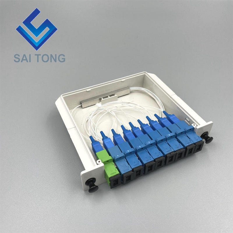 SC/UPC 1 x 8 Fibra Ottica PLC Splitter Mini tubo Tipo Splitter Plc Splitter impermeabile SC UPC LGX box tipo di cassetta