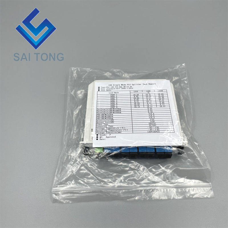 SC/UPC 1 x 8 Fibra Ottica PLC Splitter Mini tubo Tipo Splitter Plc Splitter impermeabile SC UPC LGX box tipo di cassetta