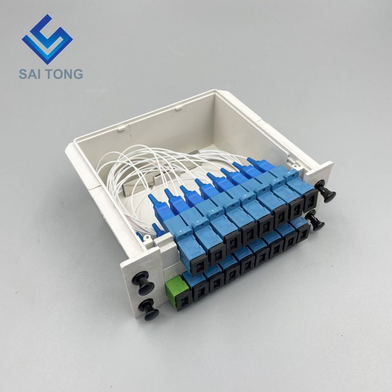 Tipo di scatola SC/UPC 1x16 LC LGX ottico 1:16 Cassette Module PLC Fibra ottica Splitter