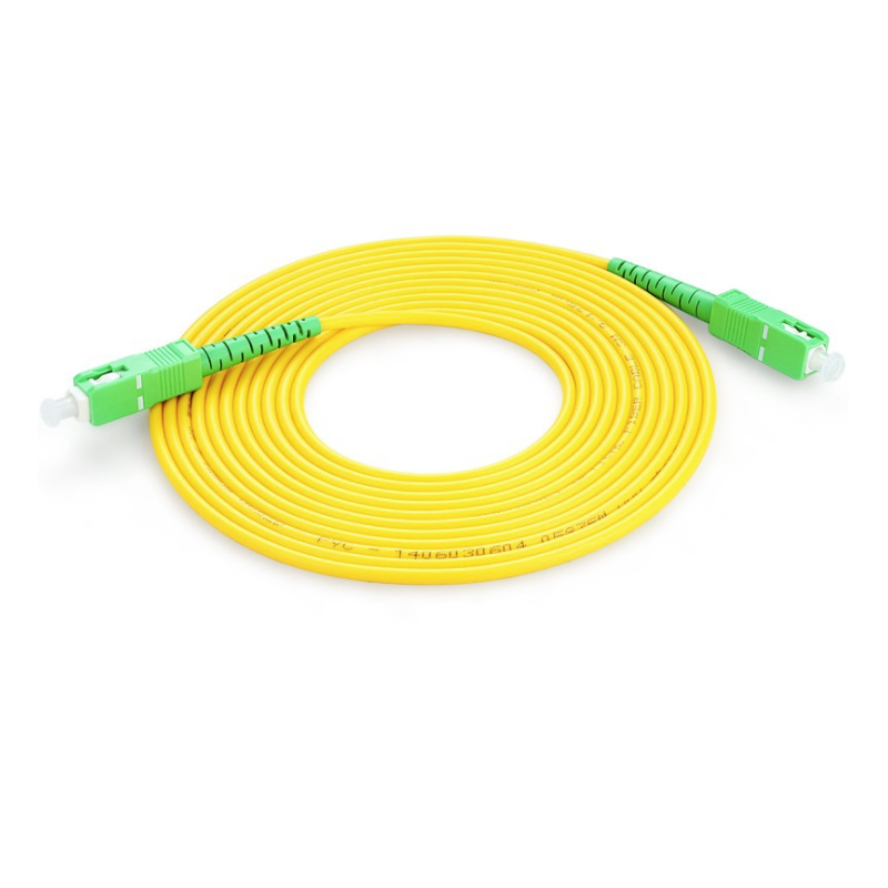 Sc/Apc Simplex Monomodale 1m 3.0mm/2.0mm Fibra Ottica Patch Cord Conduce Ponticelli