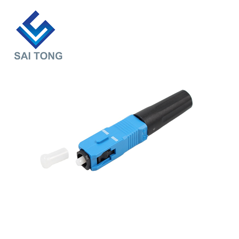 Saitong Supply Connettore rapido per apparecchiature di comunicazione sc / upc ftth Connettore rapido per fibra ottica