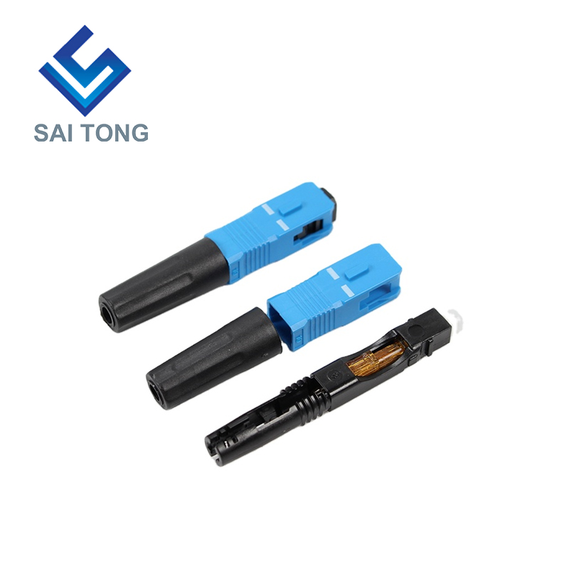 Saitong Supply Connettore rapido per apparecchiature di comunicazione sc / upc ftth Connettore rapido per fibra ottica