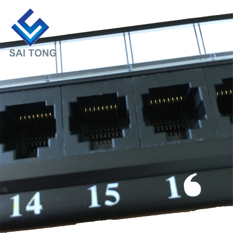 1U 19 '' 24 porte RJ45 Krone Giacche, staffa in acciaio Cat5e Patch Panel Blank non schermato utp Cat5e CAT5 CAT6 RJ45 Patch panel