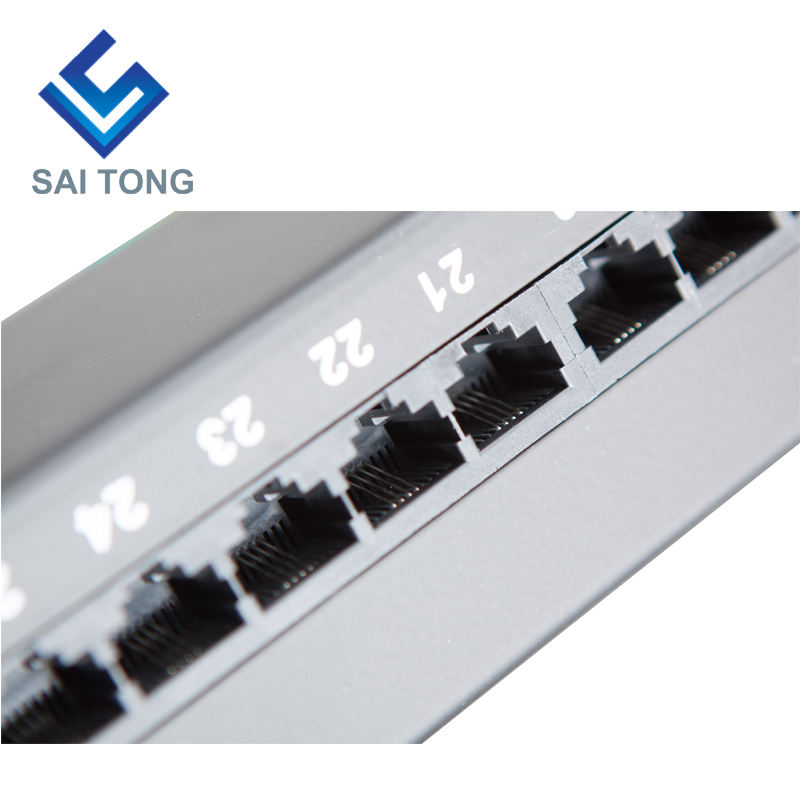 1U 19 '' 25 porte RJ45 Krone Giacche, staffa in acciaio Cat6 Patch Panel Blank non schermato utp Cat5e CAT5 RJ45 Patch panel