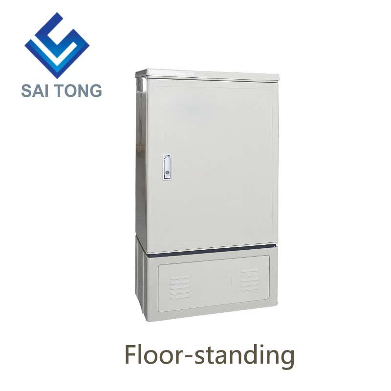 SaiTong FTTH 144 Core cross connect cabinet di apparecchiature di telecomunicazione SMC outdoor impermeabile IP55 144 core in fibra ottica armadi ODF