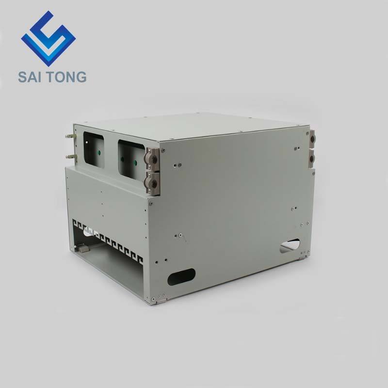 2022 SaiTong FTTH 19 pollici Rack Mount 144 Port Cabinet SC/FC ODF 12U 144 core Telaio di distribuzione in fibra ottica Carico completo opzionale