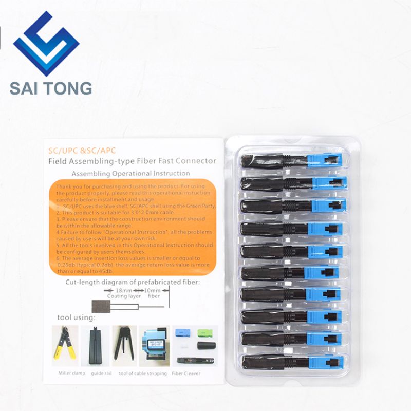 Fibra ftth al connettore in fibra home sc Connettore in fibra Singlemode Quick Connector
